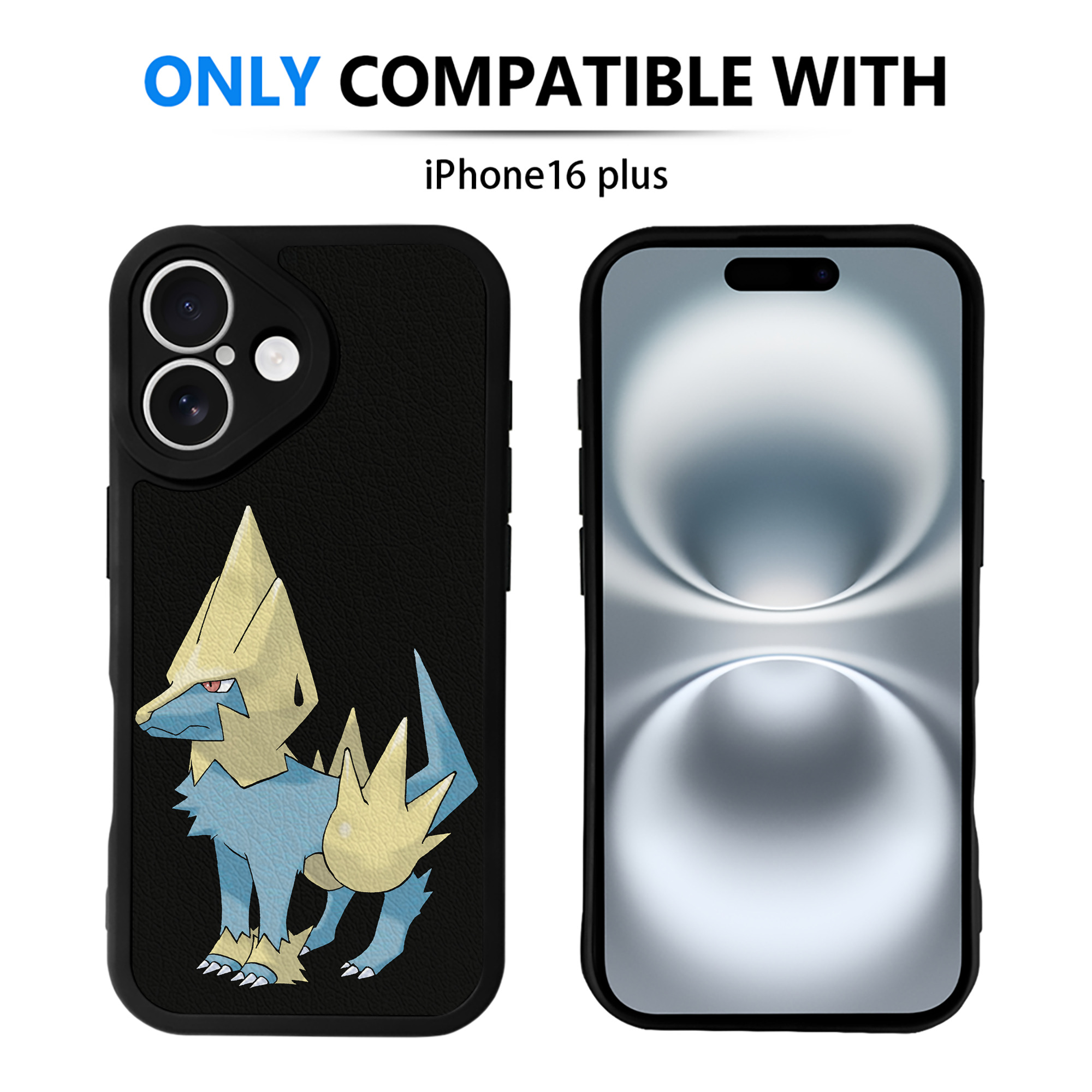 （画像用） ポケットモンスター Pokémon 【iPhone 16シリーズ対応】シリコンスマホケース（レザー調） 材質：シリコン